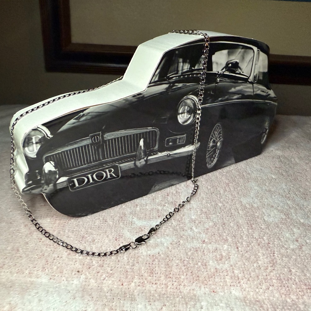 👼 White gold plated necklace, Not stamped